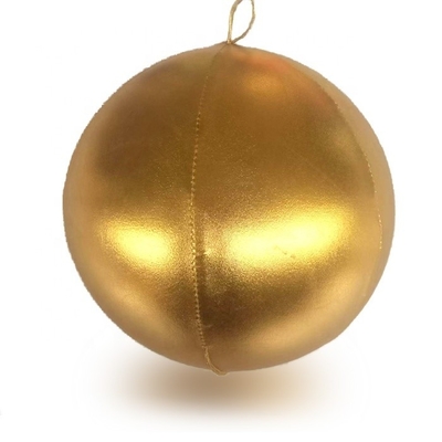Silbernes Disco-Kissen Aufblasbare Weihnachtskugel Ballon mit Polyester-Haut-PVC-Innenkugel