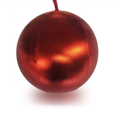 Silbernes Disco-Kissen Aufblasbare Weihnachtskugel Ballon mit Polyester-Haut-PVC-Innenkugel