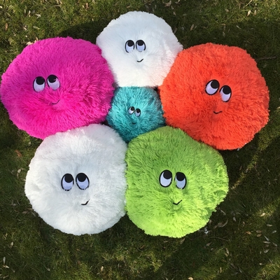24' Durchmesser aufblasbares lustiges Gesicht Pelzball mit Augen Polyester Außenhaut zum Spaß