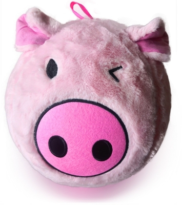 Softball Aufblasbare Zeichentrickfilm-Schwein Plush Puppe mit Innenkugel Material PVC