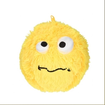 Logo Stickerei 23cm Flauschige Kugel mit Lächelndem Gesicht OEM/ODM Akzeptable Stickerei Logo
