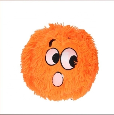 Logo Stickerei 23cm Flauschige Kugel mit Lächelndem Gesicht OEM/ODM Akzeptable Stickerei Logo