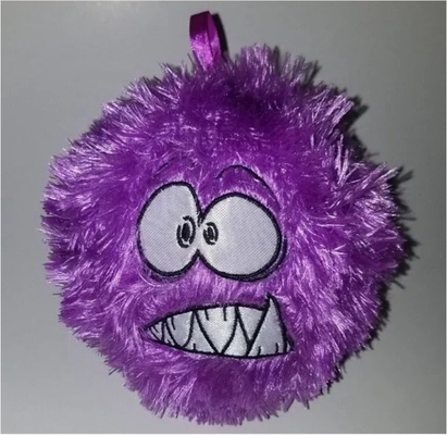Unisex 6&quot; Lila Pelziges Monster Plüssig Runder Ball Gefülltes Tierspielzeug Alien PVC Innenkugelmaterial