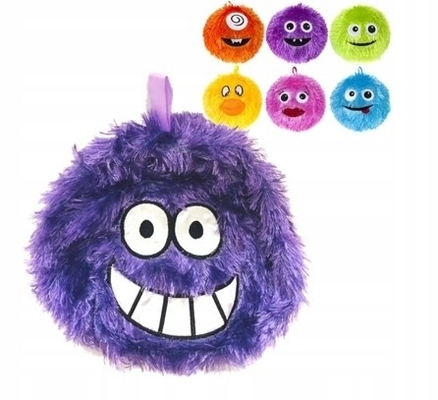 Unisex 6&quot; Lila Pelziges Monster Plüssig Runder Ball Gefülltes Tierspielzeug Alien PVC Innenkugelmaterial