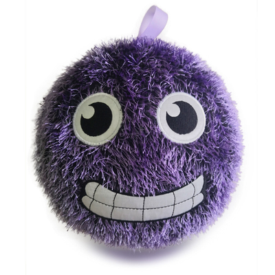 Polyester Außenhautmaterial Verrücktes Gesicht Gewebe bedeckt Fuzzy Ball 16 &quot;für das Sortiment