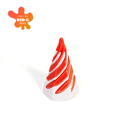 PLA 3D-gedruckte Vortex-Dreh-Illusion durch die Pyramide gehen Fidget-Spielzeug für Kinder und Erwachsene
