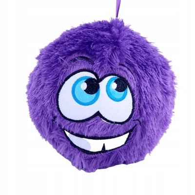 Polyester Außenhautmaterial Verrücktes Gesicht Gewebe bedeckt Fuzzy Ball 16 &quot;für das Sortiment