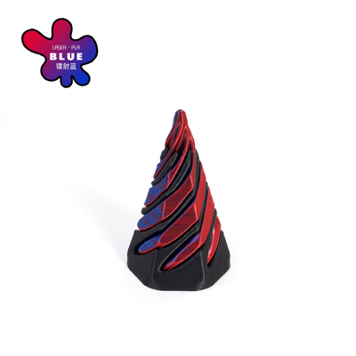 PLA 3D-gedruckte Vortex-Dreh-Illusion durch die Pyramide gehen Fidget-Spielzeug für Kinder und Erwachsene