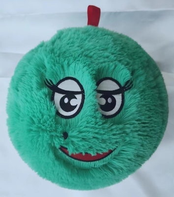 Sortiment entzückendes Pelzkugelmonster mit Innenkugelmaterial PVC süßes Cartoon-Gesicht