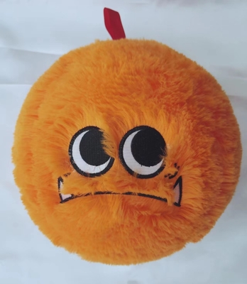 Sortiment entzückendes Pelzkugelmonster mit Innenkugelmaterial PVC süßes Cartoon-Gesicht