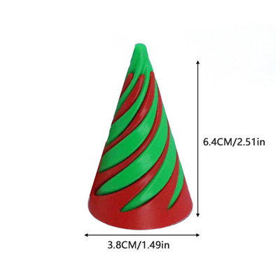 3d gedruckte Fidget Spielzeug Plastik Pla Spiral Pyramid Kegel unmöglich Fidget Kegel für Unisex