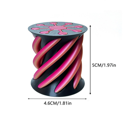 3d gedruckte Fidget Spielzeug Plastik Pla Spiral Pyramid Kegel unmöglich Fidget Kegel für Unisex