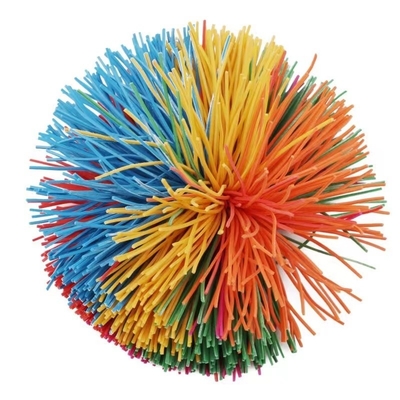 Farbenfrohe Affen Stresskugel Silikon Flauschig Kugel Strickig Silikon Koosh Kugel