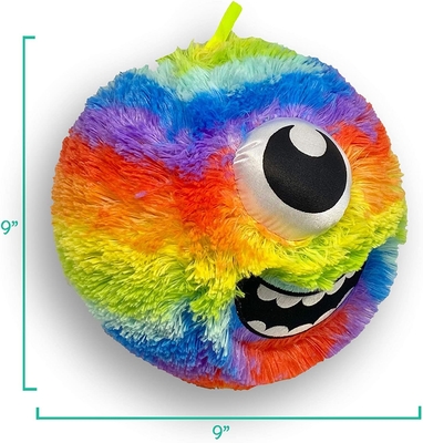 Akzeptiert OEM ODM 9 &quot;Furry Friendz Spielzeugkugel mit PVC Innenkugel Material