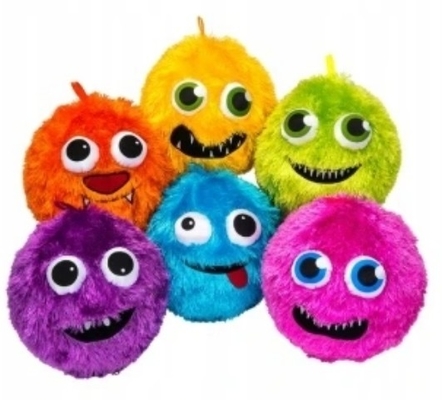 FUZZY BALL EMOT 15cm Schäbig Plüssig Ball Emotionen Tassel Innenkugel Material PVC 15 cm