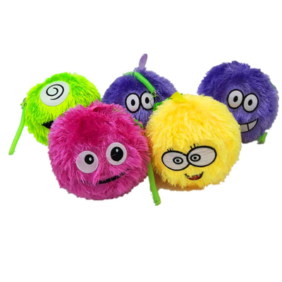 FUZZY BALL EMOT 15cm Schäbig Plüssig Ball Emotionen Tassel Innenkugel Material PVC 15 cm