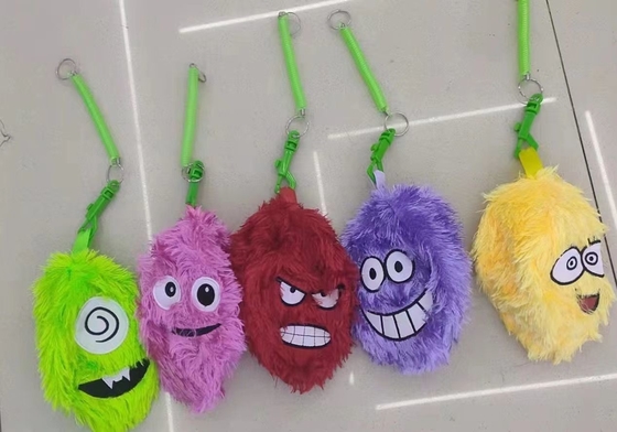 FUZZY BALL EMOT 15cm Schäbig Plüssig Ball Emotionen Tassel Innenkugel Material PVC 15 cm