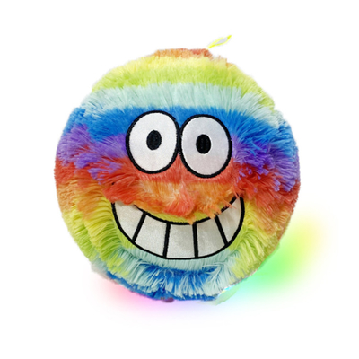 Innenkugel Material PVC Plüsch Regenbogen Gesicht Pelzkugel Maskottchen für individuelle Anforderungen