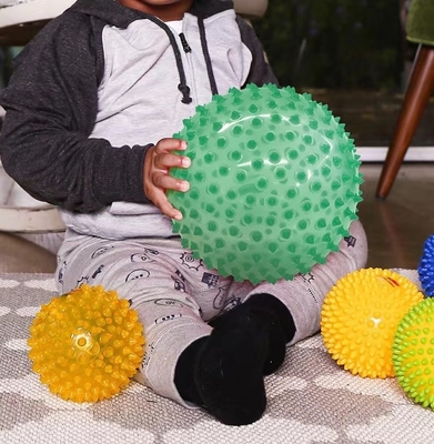 Unisex hochwertige Spitze Plastikkugel kundenspezifisches LOGO aufblasbare sensorische Kugel für Babys