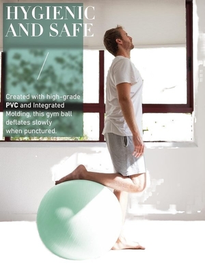 Availalbe OEM 55cm PVC Anti-Burst Gym Übung Yoga Ball mit Luftpumpe und bunte