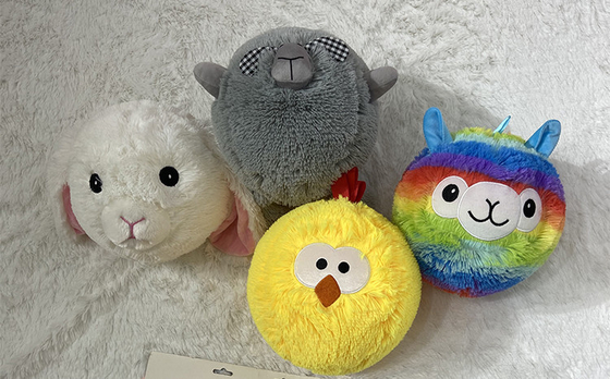 Süßes kleines rundes Osterhähnchen Plüschspielzeug für Kinder 5-7 Jahre