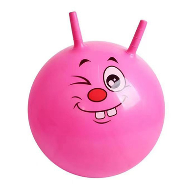 Outdoor-Spaß Essential Unisex-Sprungball mit flauschigem Pluss-Deckel und Regenbogen-Design