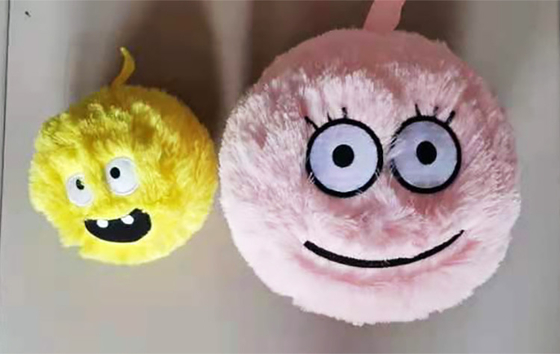 6&quot; Fuzzy Fluffy Freaky Face Ball mit 100g-600g Kapazität