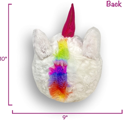 Unisex Fuzzy Ball 9 Zoll Einhorn gefülltes Tier Akzeptiert OEM ODM