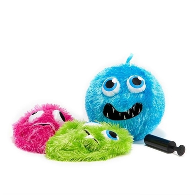 23cm Fuzzy Emoj Haariger Aufblaserball mit Fuzzy Monster Design Altersbereich 14 Jahre und älter
