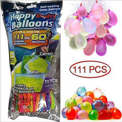 Party 3 Inch 3 Bunch 111 Stücks Schnellfüllende Wasserballons für Kinder Sommerspielzeug