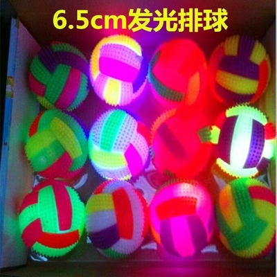 EN71 Zertifizierter Sensorikbauer Leuchtlicht LED Spiky Squeaking Bouncy Ball 6,5 cm/7,5 cm