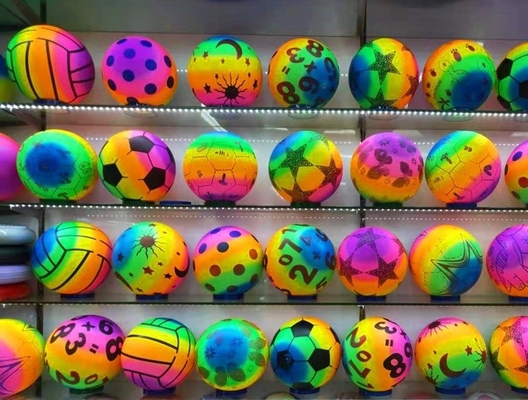 Regenbogen 14 Jahre auf Regenbogen Spielzeug Ball PVC Volleyball Aufblasen Volleyball für Strand Spiel