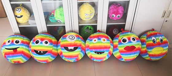 Fuzzy Neon Monster Ball Pvc aufblasbarer Sprungball perfekt für Aktivitäten im Freien