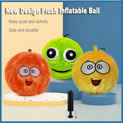 Fuzzy Neon Monster Ball Pvc aufblasbarer Sprungball perfekt für Aktivitäten im Freien
