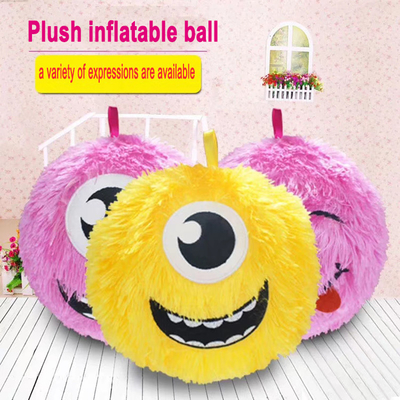 Unisex-Plastik aufblasbarer Fuzzy Ball mit lustigem Gesicht Altersbereich 2 bis 4 Jahre