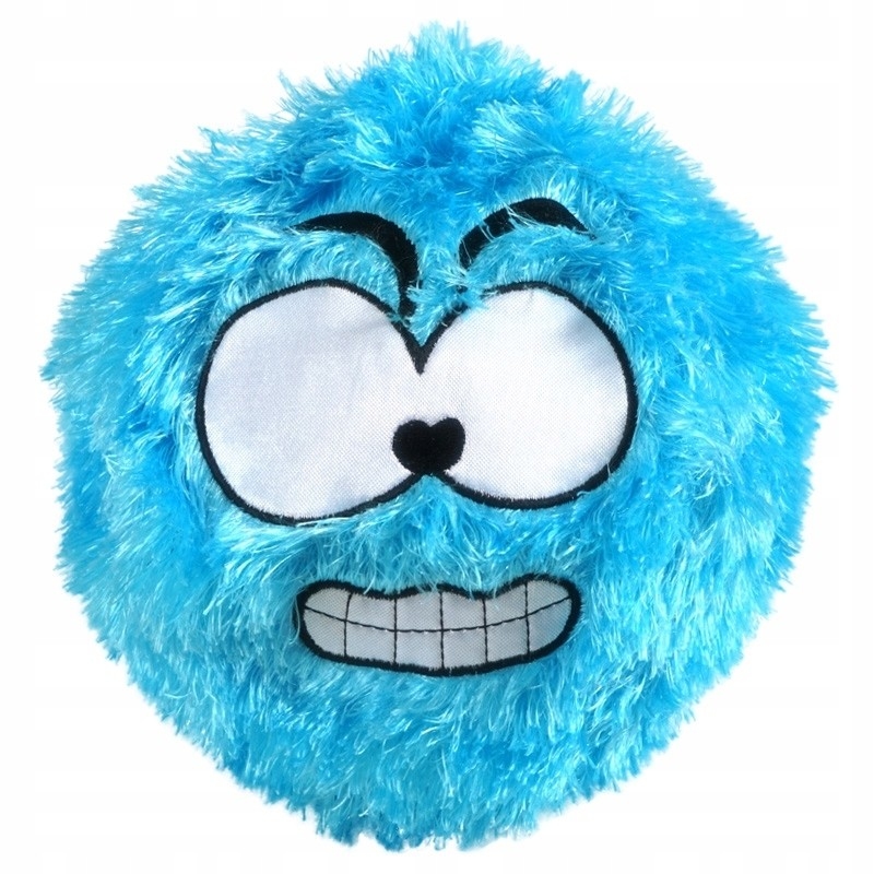 Polyester Außenhautmaterial Verrücktes Gesicht Gewebe bedeckt Fuzzy Ball 16 &quot;für das Sortiment