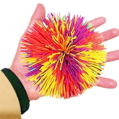 Farbenfrohe Affen Stresskugel Silikon Flauschig Kugel Strickig Silikon Koosh Kugel