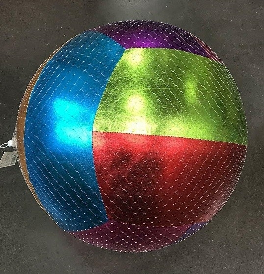 Polyester-Skin-Strandball Farbenfrohes und Schönes Aufblasespielzeug mit PVC-Innenstoff
