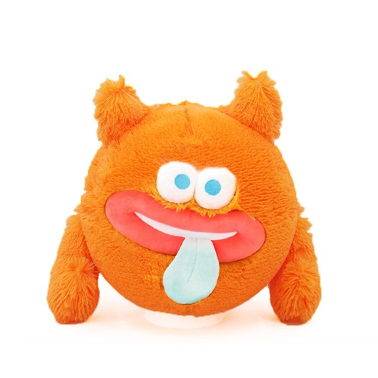 Skip Ball Aufblasbare Emoji Charakter Weicher Plüssig Ball Lustiges Gesicht Pelziges Neon Emoj Ball