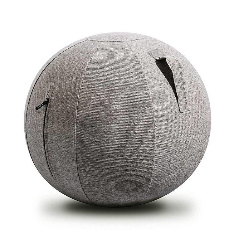 Leinenmaterial Yoga-Balldeckel für Büro Fitnessstudio Balance Übung aufblasbare PVC-Ball