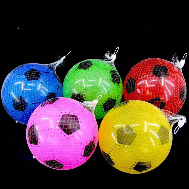 Passierte 22,5 cm Plastik aufblasbare Fußball für Aufdruck in Outdoor-Spiele