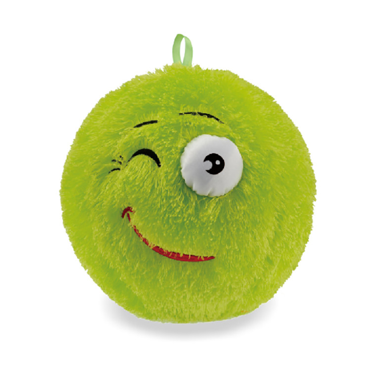 23cm Fuzzy Emoj Haariger Aufblaserball mit Fuzzy Monster Design Altersbereich 14 Jahre und älter